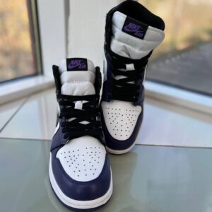 Купить Jordan 1 Retro High Court Purple White Black (GS) Winter 2